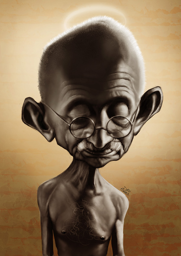Gandhi Caricature on Behance