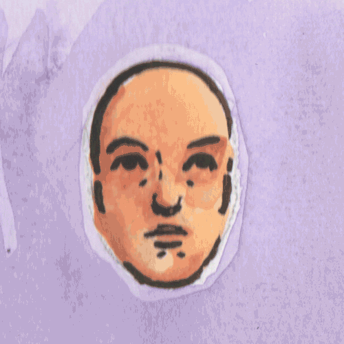 heads portraits watercolor animated loops digital