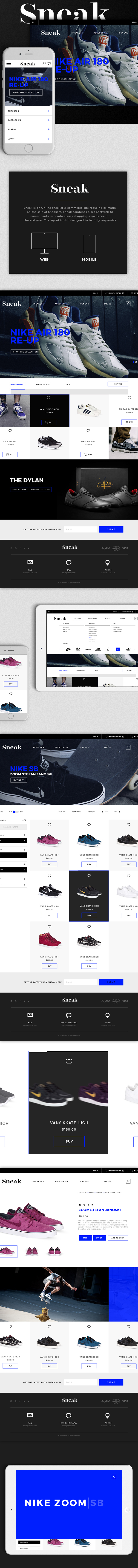 sneakers Nike adidas puma e-commerce online store UI ux