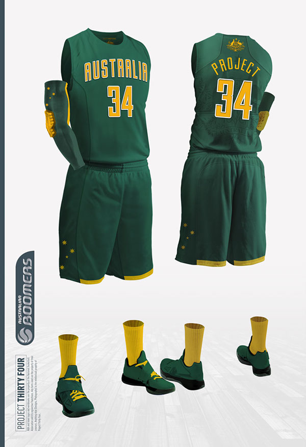 Australia Boomers Jersey Concept on Behance