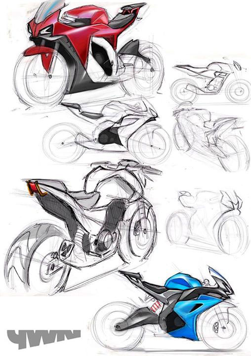 motorcycle yamaha Honda hero moto triumph car motorcycle design sketches