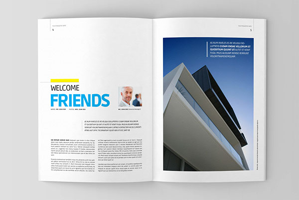 Architecture magazine template