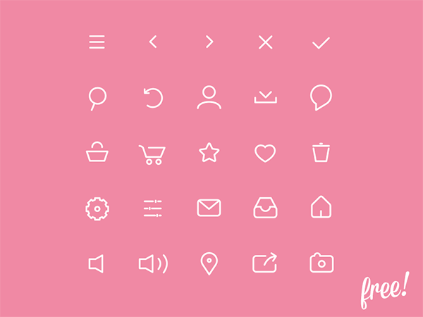freebie freebies free vector Icon icons iconset pictogram sign navigation site UI Interface
