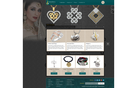Modern Jewellery Design template magento theme design