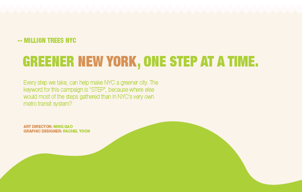 million  trees nyc new york city subway MTA green STATION