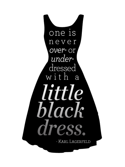 little black dress poster