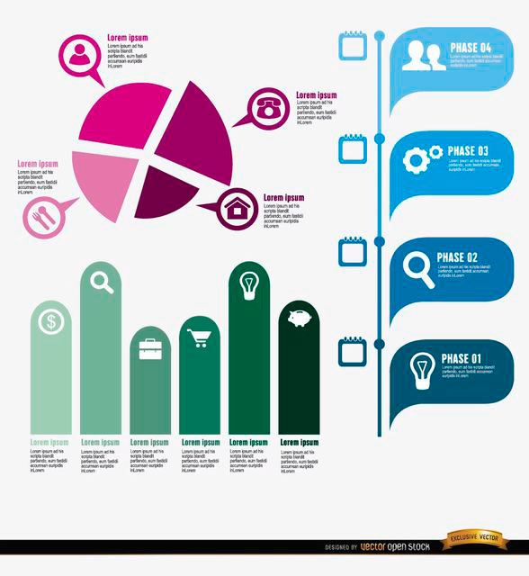 infographics design graphic vector social research image statistics resources