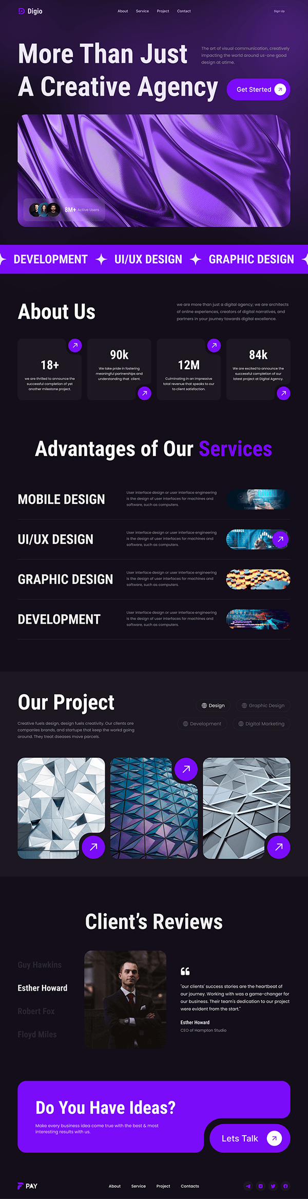 Marketing Agency Landing Page | Website Design