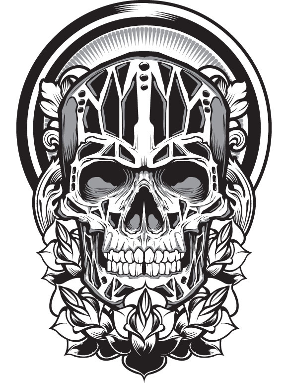 wolf  skull  owl  vector  hydro74