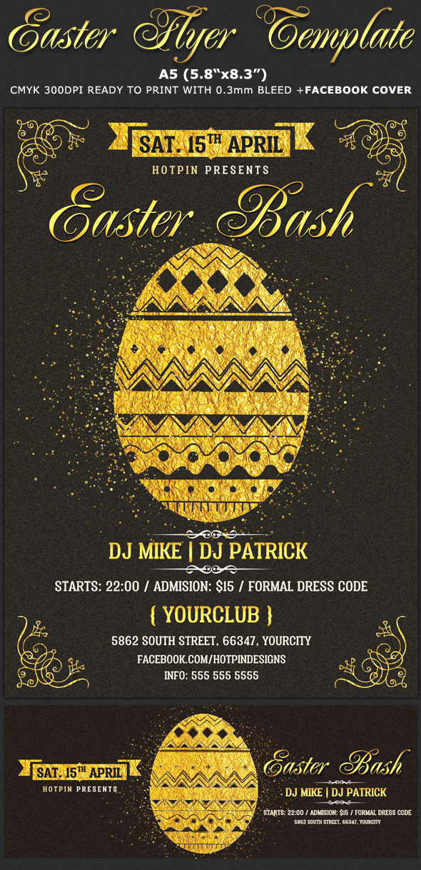 classy club design Easter Egg Hunt easter flyer Easter party eggs Event glow