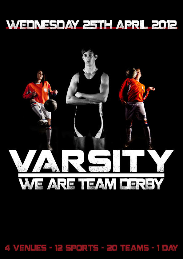 Sports Branding varisty teamderby posters t-shirt