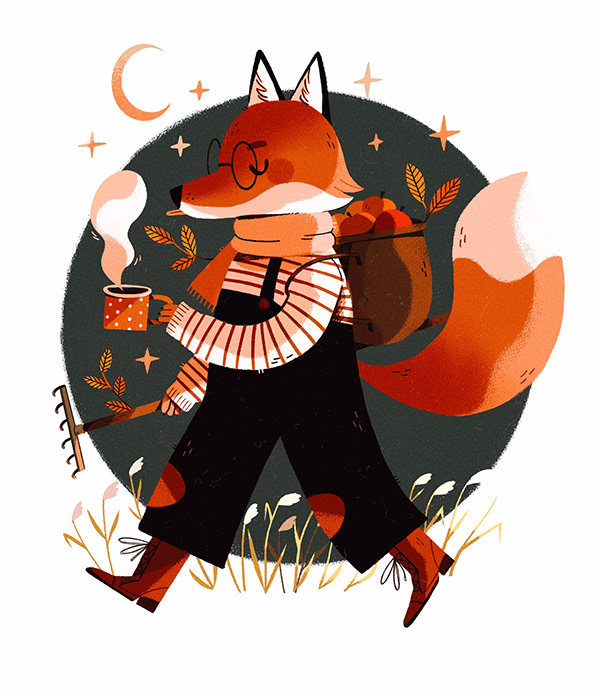 autumn fox on Behance
