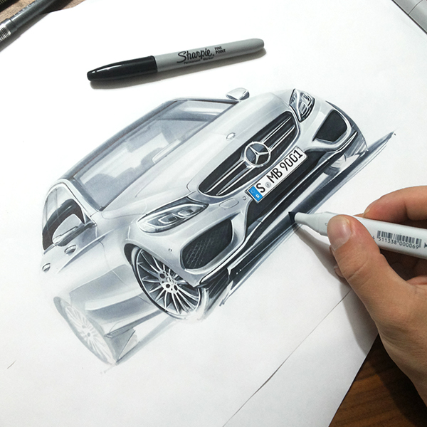 some car sketches on Behance