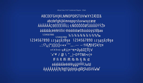 Unicod sans pro Opentype opentype features Super Family typefaces font mostardesign modern font industrial font