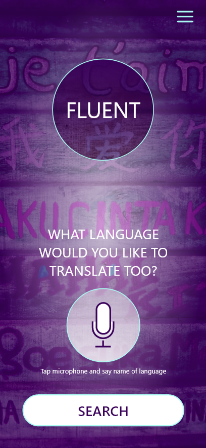 language app app design Language Learning translating French english voice command