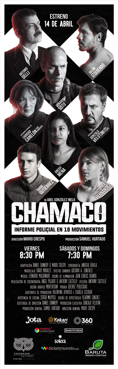 chamaco mentevision abel design art graphic Theatre logo venezuela poster