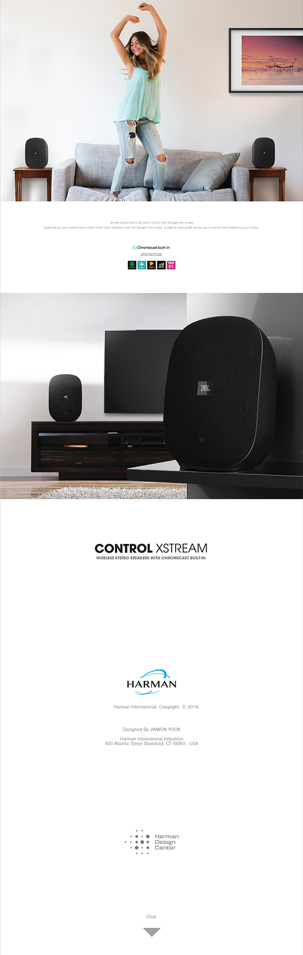 JBL CONTROL XSTREAM Wireless stereo speakers