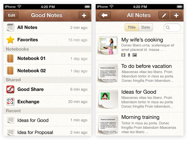 Good notate app mobile application ios Icon design