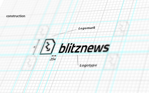 ebaq blitznews brand identity logo Stationery poland corporate Logotype