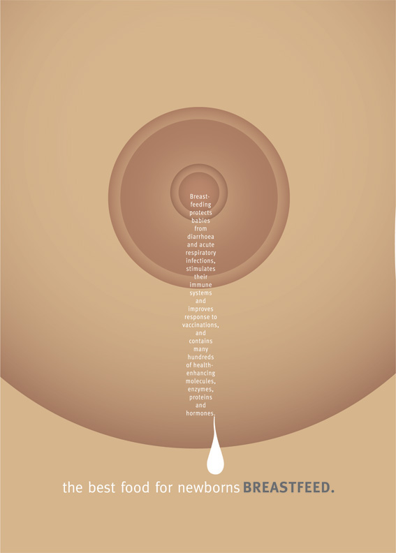 poster breastfeed Children rights child mortality unicef