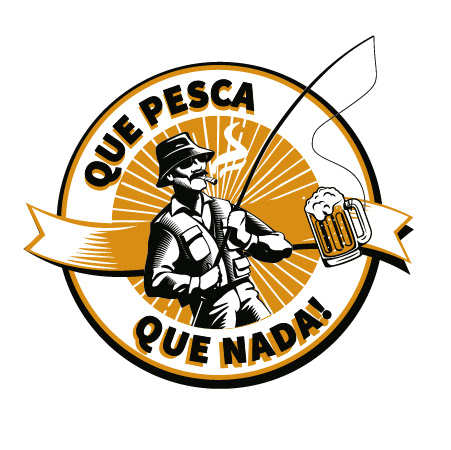 Amigos brasão cycero friends group join logo marca Pesca pescaria