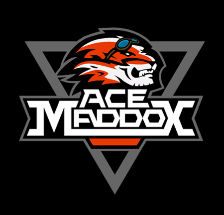 ace maddox vector Icon identity logo Gaming flying tigers air combat design legando