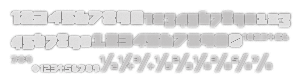 type  design  Typgraphy grid modular geometric chunky fat exablock