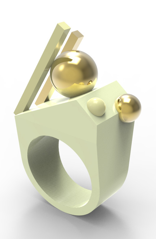 ring  design  Jewellery silver gold metals Gems rendering