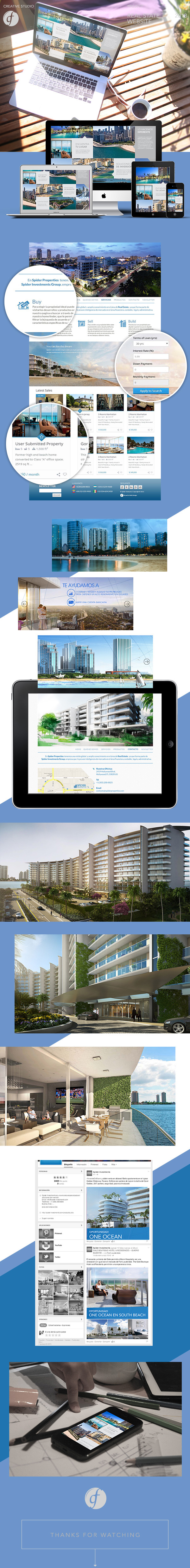 properties spider ventures inmobiliaria proyectos Web sitio miami usa arquitectura propiedades Real estate immo invest