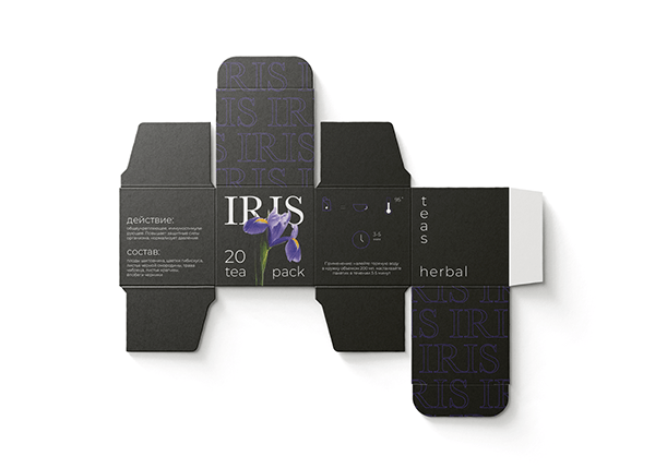 tea iris packaging