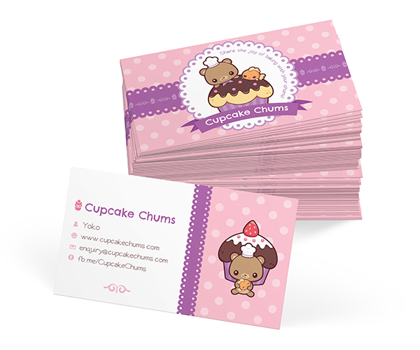 kawaii branding kawaii bear kawaii goldfish logo cute icons business card facebook cover