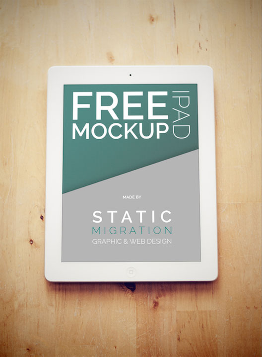 iPad free Mockup presentation Webdesign psd Smart Objet