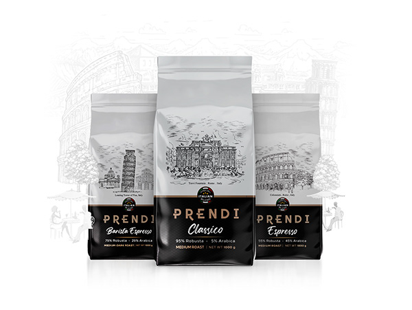 Prendi Coffee Beans Packaging Design