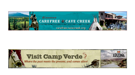 arizona tourism carefree-cavecreek camp verde Online banner Display Ad Banner Ad Web Banner Travel