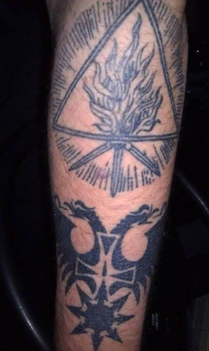 behemoth poland Blackmetal the satanist Paris france band artwork logo unholy trinity tattoo