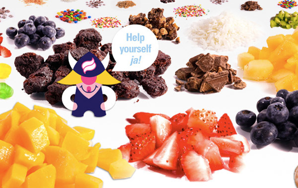 frozen yogurt  graphic design web site Ross Connard