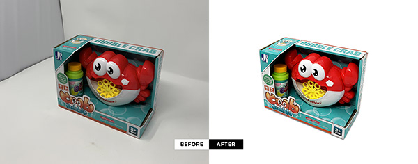Product photo editing and retouching