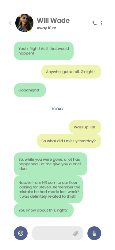 android app Chat design ios Mockup prototype UI/UX