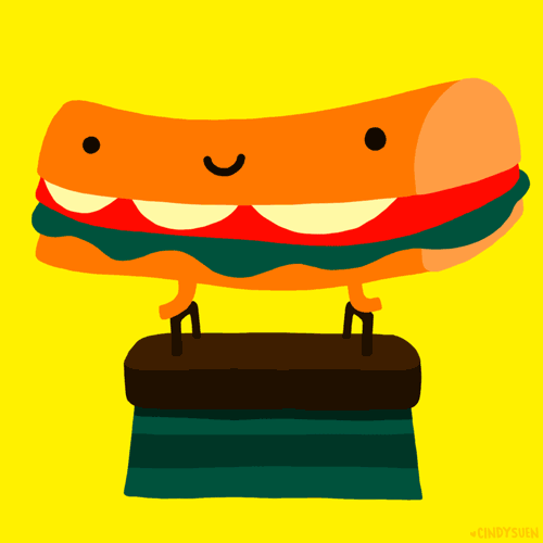 subway giphy januany sandwich animated gif gif Parachute Sub Food 