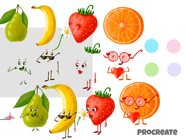 Fruit characters