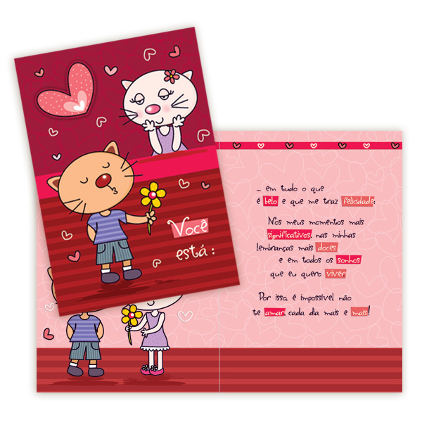 cartões namorados cartão de namorados 2013 namorados  cards Valentine's Day ilustração namorados 