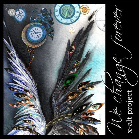 mixed-media music-illustration cdcover wings flight inspire shamangirl Ethnic Mystic Pray design