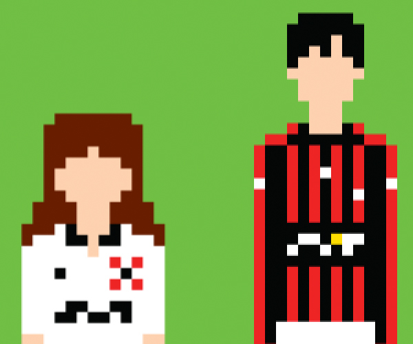 poster Pixel art football