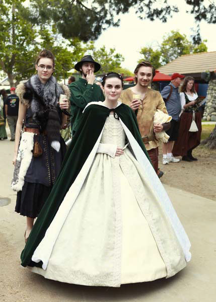 medieval history Renaissance women costume vest renfair socal event outdoor event oublic event festival historical era