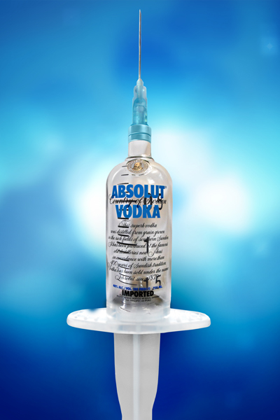 Absolut vodka absolut drink photoshop photo Picture medicine clinic blue bluelight blur colors concept