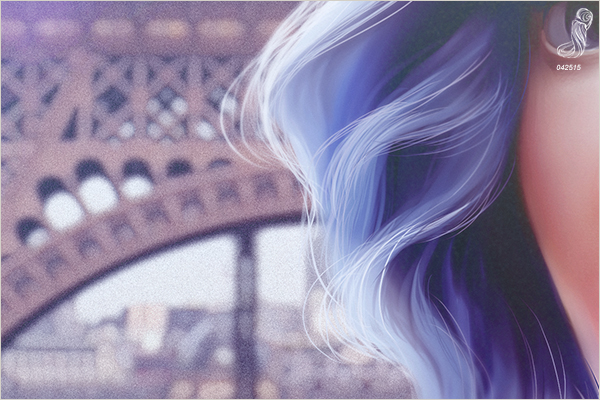 parisienne missjosh josh galvez Paris eiffel tower Travel hair illustration fashion illustration