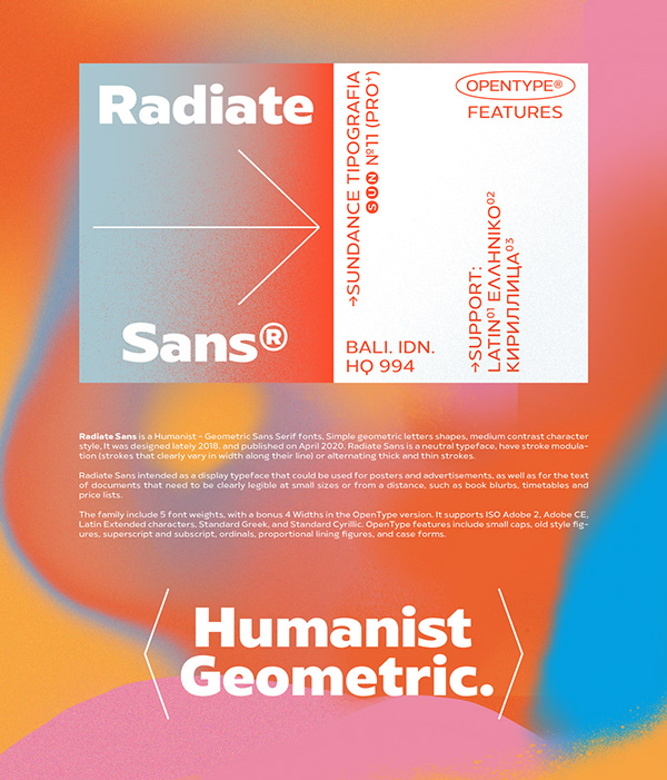 Radiate Sans (Free Demo)