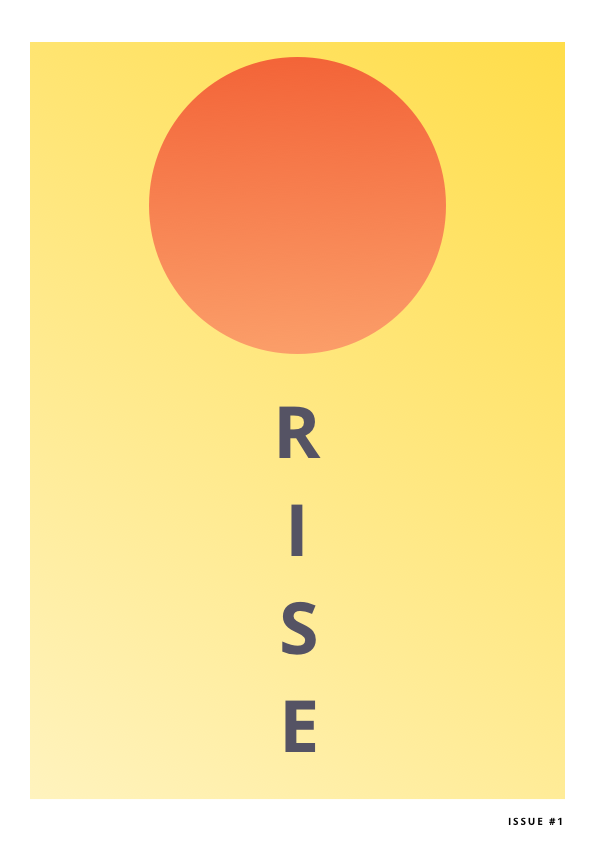 poster concept rise Sunrise Sun sunset orange yellow simple