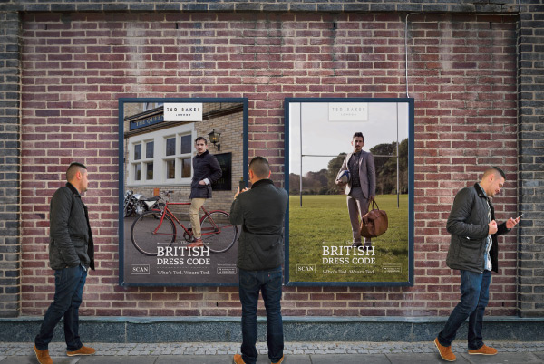Ted Baker D&AD student awards user experience interactive usa press advertising TV Communications user interface outdoor advertising social media puzzle twitter augmented reality scan