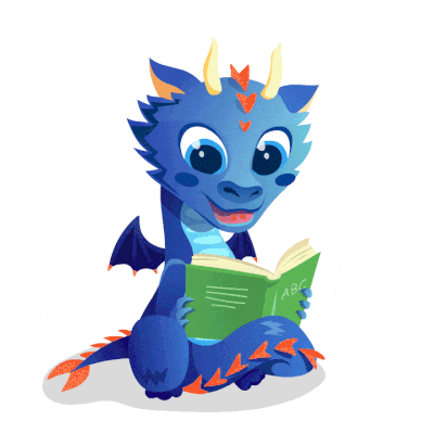 A dragon character for educational app on Behance